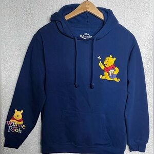 Disney Winnie the Pooh & Piglet Stay Sweet Embroidered Hoodie Women’s M (8-10)